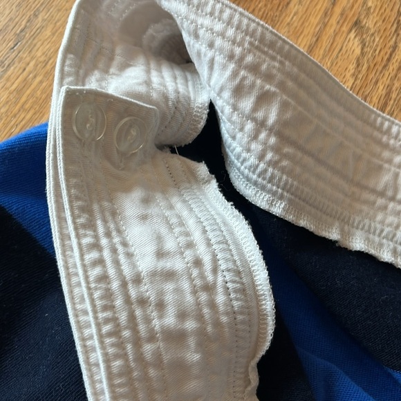 Converse Blue Striped Wrap Skirt - Picture 7 of 8